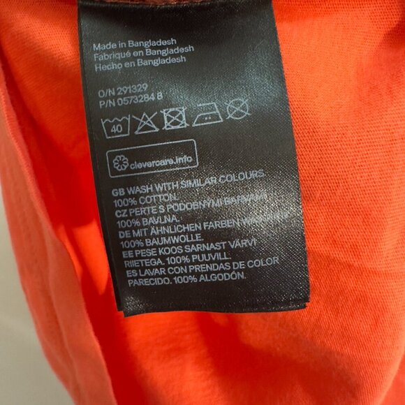 H&M  Orange short -sleved T-shirt (M) - Picture 5 of 7
